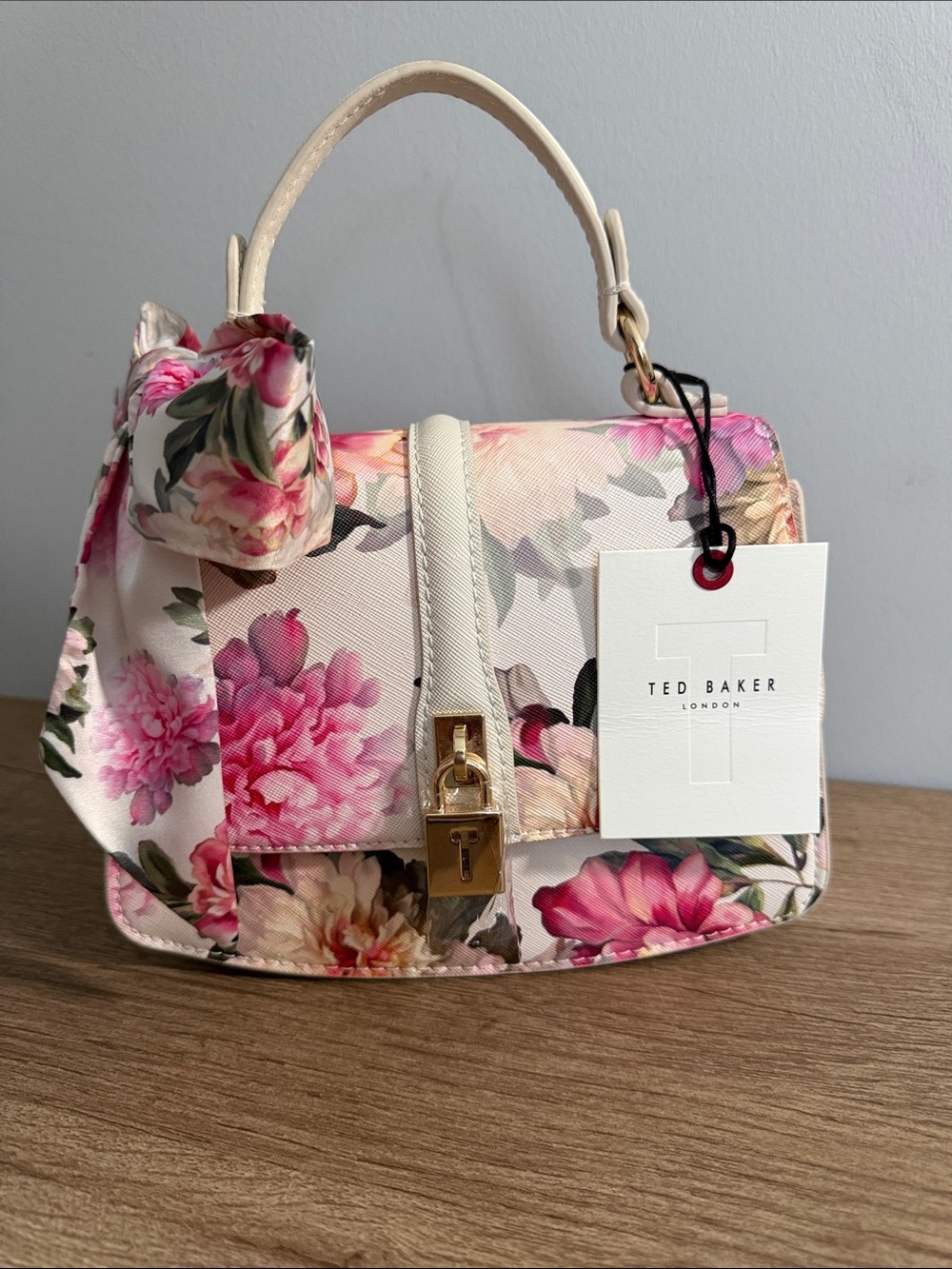 TED BAKER LONDON Floral Top-Handle Satchel/Crossbody in Floral Design, NWTs